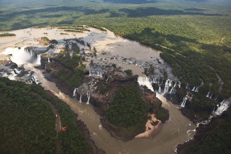 As part of her two year solo trek, Dina Carter weighs in on the mighty Iguassu Falls after seeing them for herself