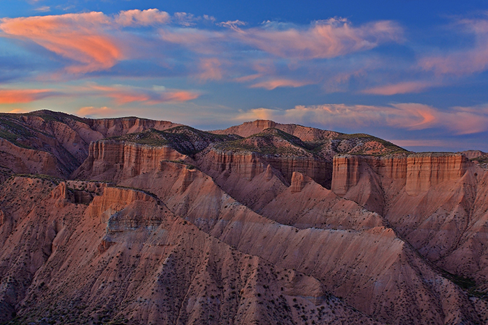 Be completely blown away by the colourful sierras in Southern Spain