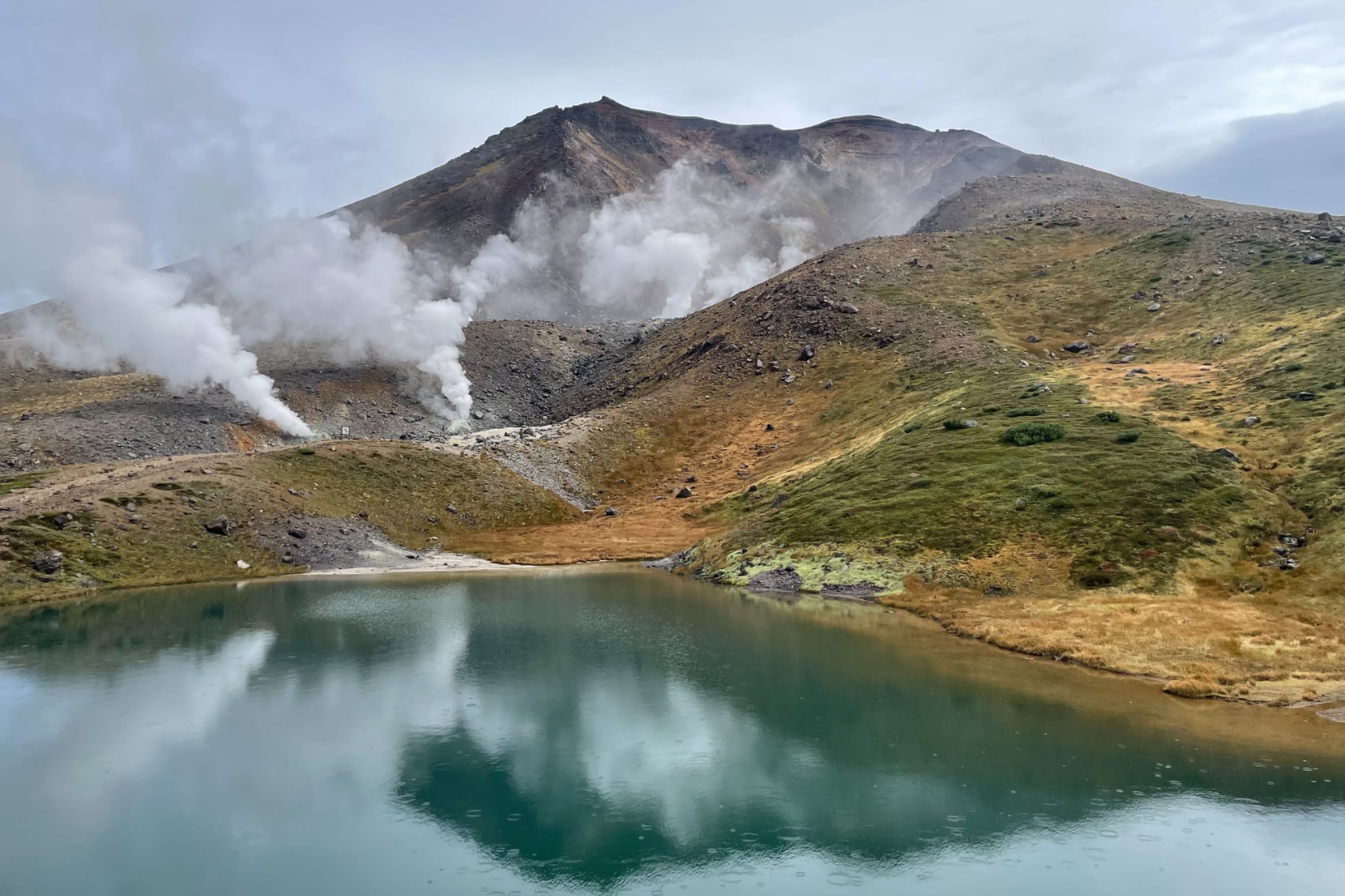 the steaming sulphur mountains in lesser-travelled parts of Japan