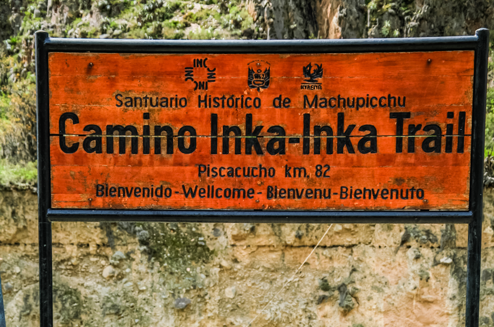 The start of the Inca Trail.