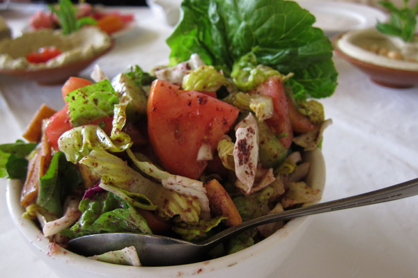 Fattoush. Photo courtesy Jodi Ettenberg.